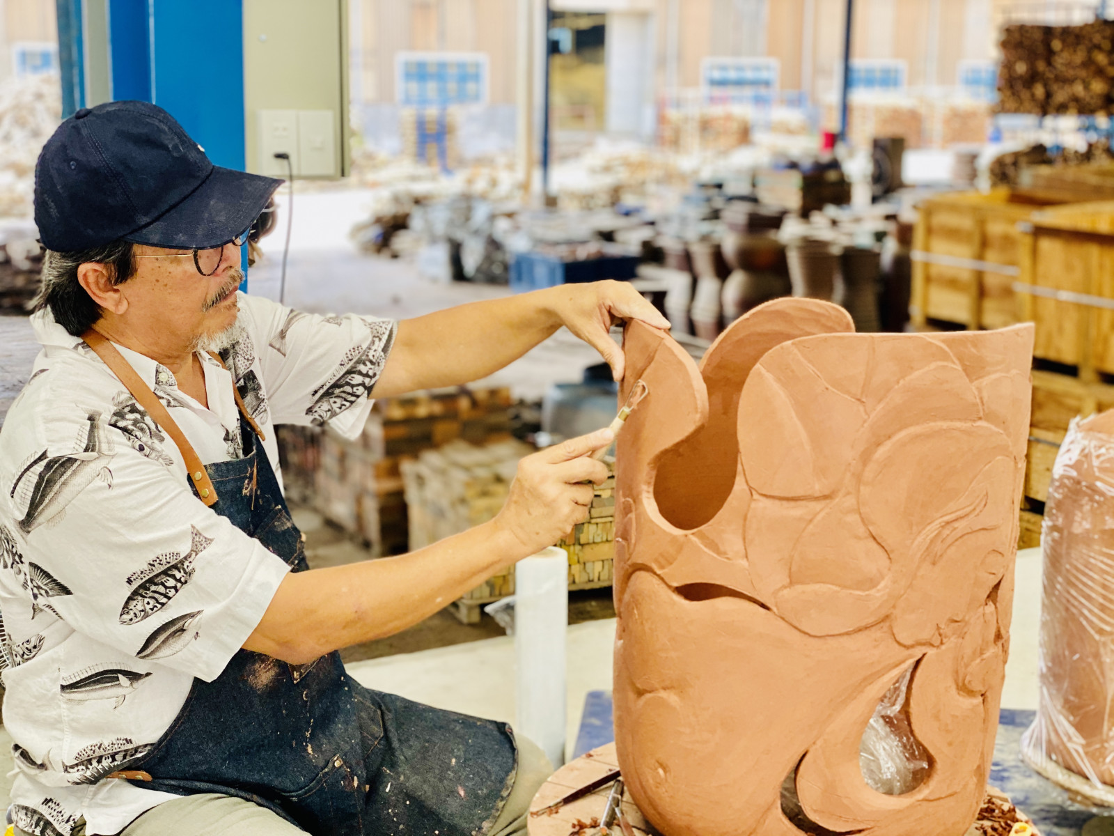 Creating ceramic art space in public space Báo Bình Dương Online